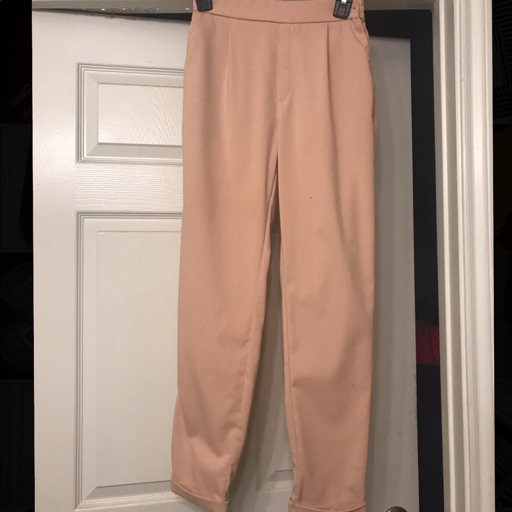 Pink Crop Pants